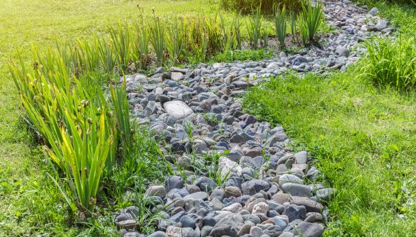 River Rock Garden Installation in Boston
